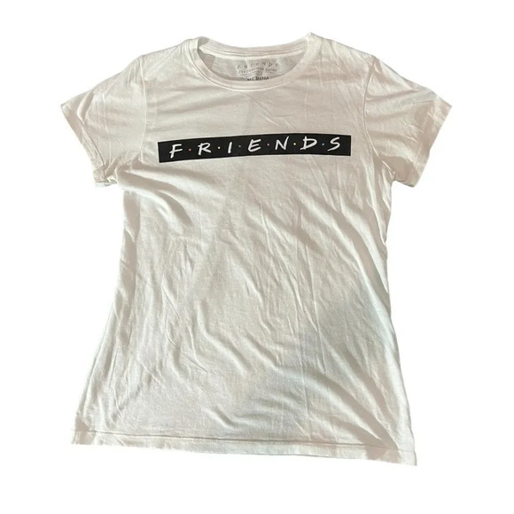 Women's Short Sleeve‎ White "Friends" TV Show T-Shirt size Medium - Picture 1 of 3